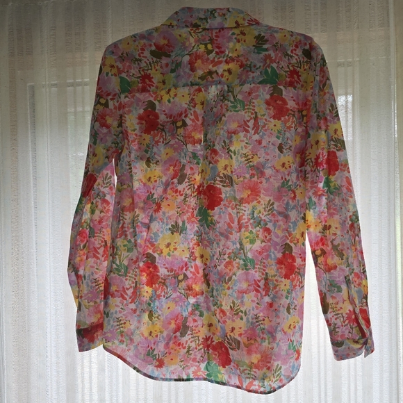 Joules Vibrant Floral Button Down Shirt - Picture 5 of 5